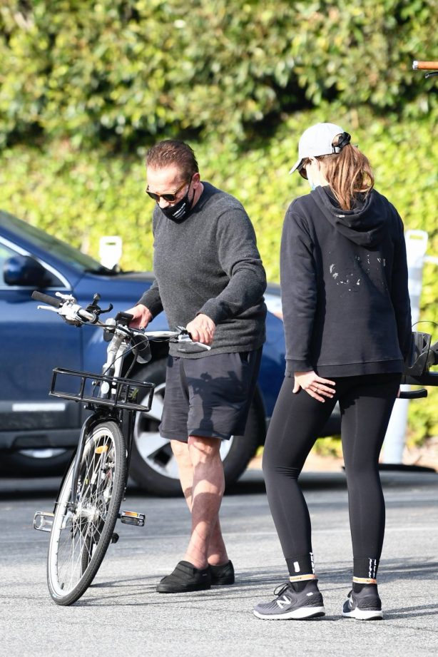 Christina Schwarzenegger - Out for a bike ride in Santa Monica