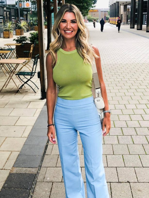 Christine McGuinness - Leaving Steph's Packed Lunch in Leeds