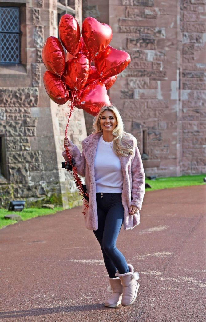 Christine McGuinness - Valentines Day Photoshoot at Peckforton Castle in Cheshire
