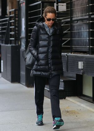 Christy Turlington out and about Tribeca