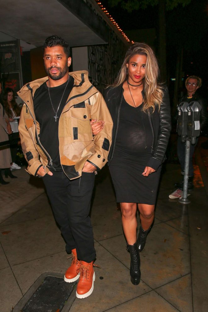 Ciara in Black Dress out in West Hollywood