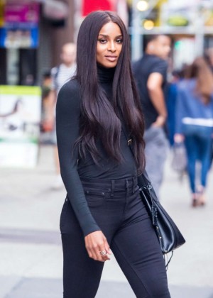 Ciara - Leaving the IMG Models Office in NYC