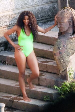 Ciara - Shooting a new music video in a villa out Lake Como