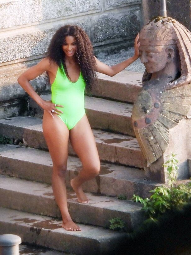 Ciara - Shooting a new music video in a villa out Lake Como
