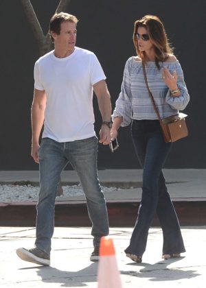 CIndy Crawford and Rande Gerber Shop at Minotti Furniture in West Hollywood