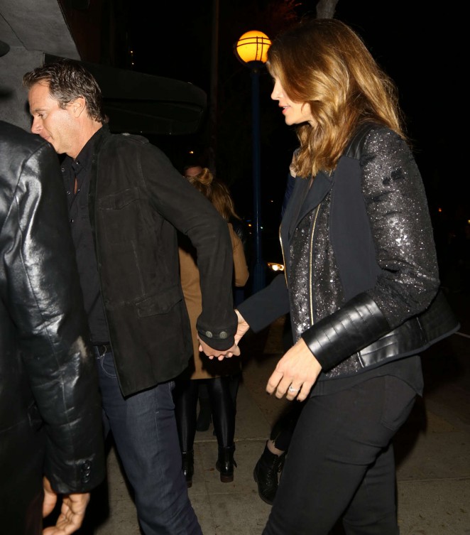 Cindy Crawford at a party in Hollywood