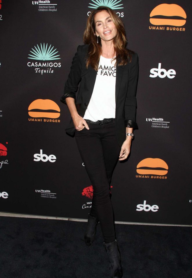 Cindy Crawford at Umami Burger x Cindy Crawford Artist Series Launch in Beverly Hills