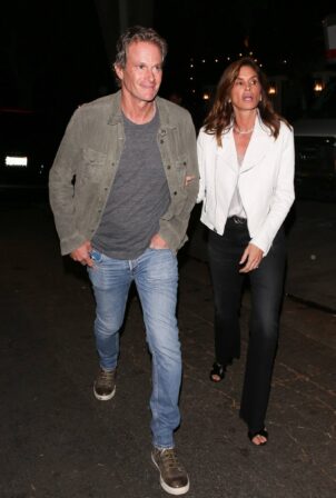 Cindy Crawford - Seen leaving the Casamigos Super Bowl LVI Pre Party in Beverly Hills