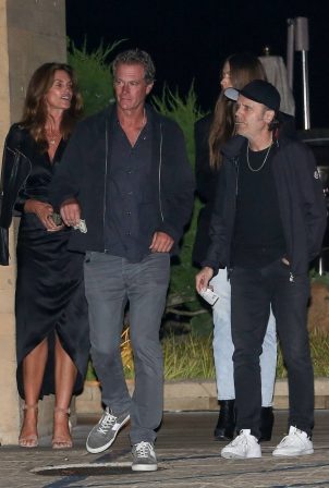 Cindy Crawford - With Rande Gerberand, Lars Ulrich and his model wife Jessica Miller at Nobu