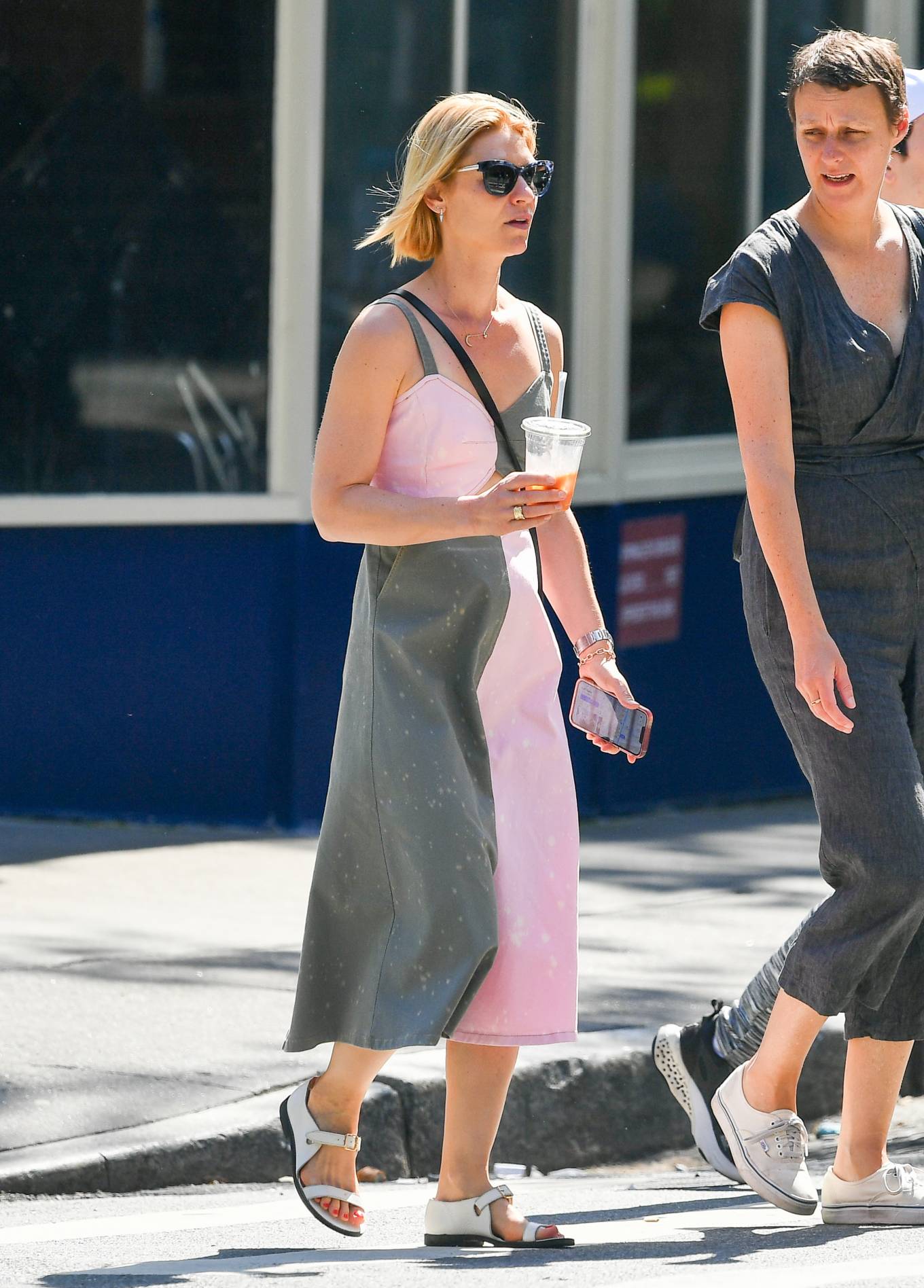 Claire Danes - Steps out with a friend in New York