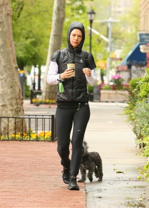 Claire Danes Walking her Dog in New York City