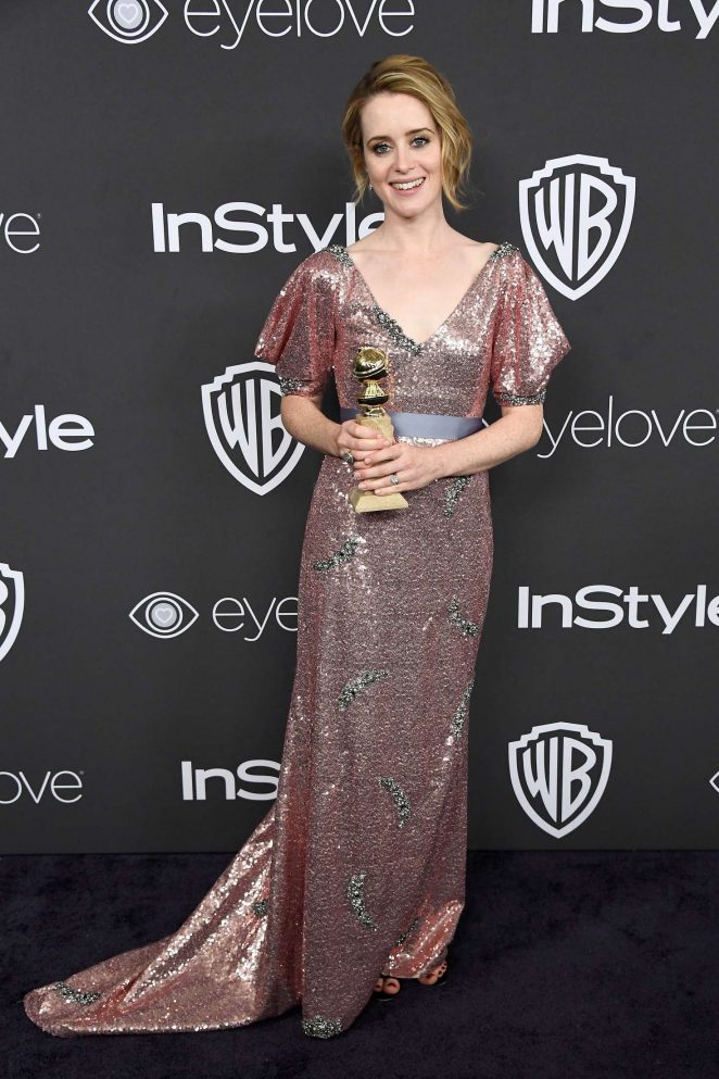 Claire Foy - 2017 InStyle and Warner Bros Golden Globes After Party in LA