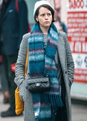 Claire Foy - Leaving Bodyism in London