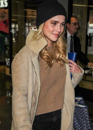 Claire Holt at LAX airport in Los Angeles