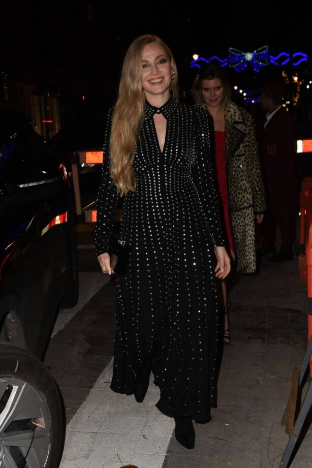 Clara Paget - Arriving at Bacchanalia London's Grand Opening Party