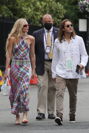 Clara Paget - Seen at the 2021 Wimbledon Tennis Championships in London