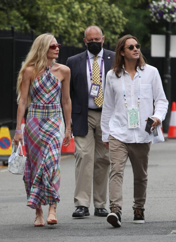 Clara Paget - Seen at the 2021 Wimbledon Tennis Championships in London