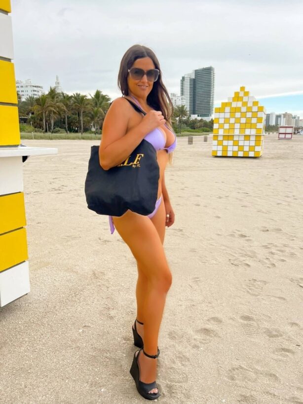 Claudia Romani - Photo shoot for bikini brand ALF by PL in Miami