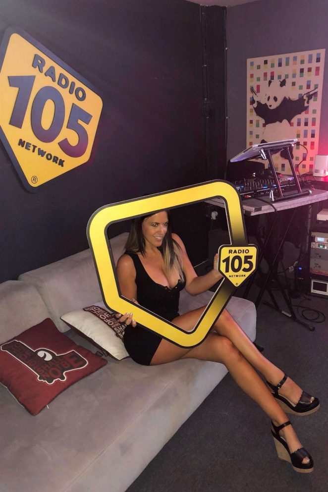 Claudia Romani - Radio 105's 20th birthday in Miami Beach