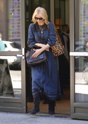 Claudia Schiffer Leaves the Crosby Hotel in New York City