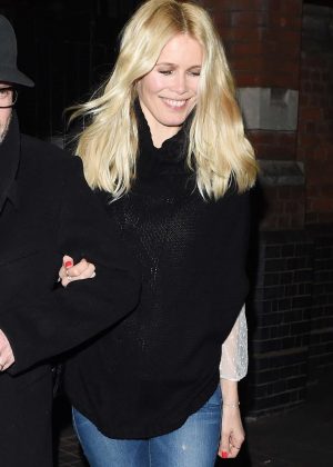 Claudia Schiffer - Leaving Chiltern Firehouse in London