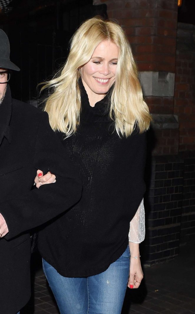 Claudia Schiffer - Leaving Chiltern Firehouse in London