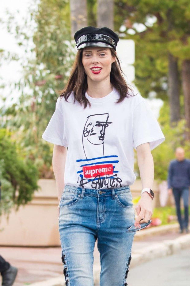 Coco Rocha in Jeans at 2019 Cannes Film Festival