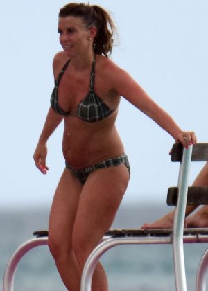 Coleen Rooney in Bikini at the beach in Barbados