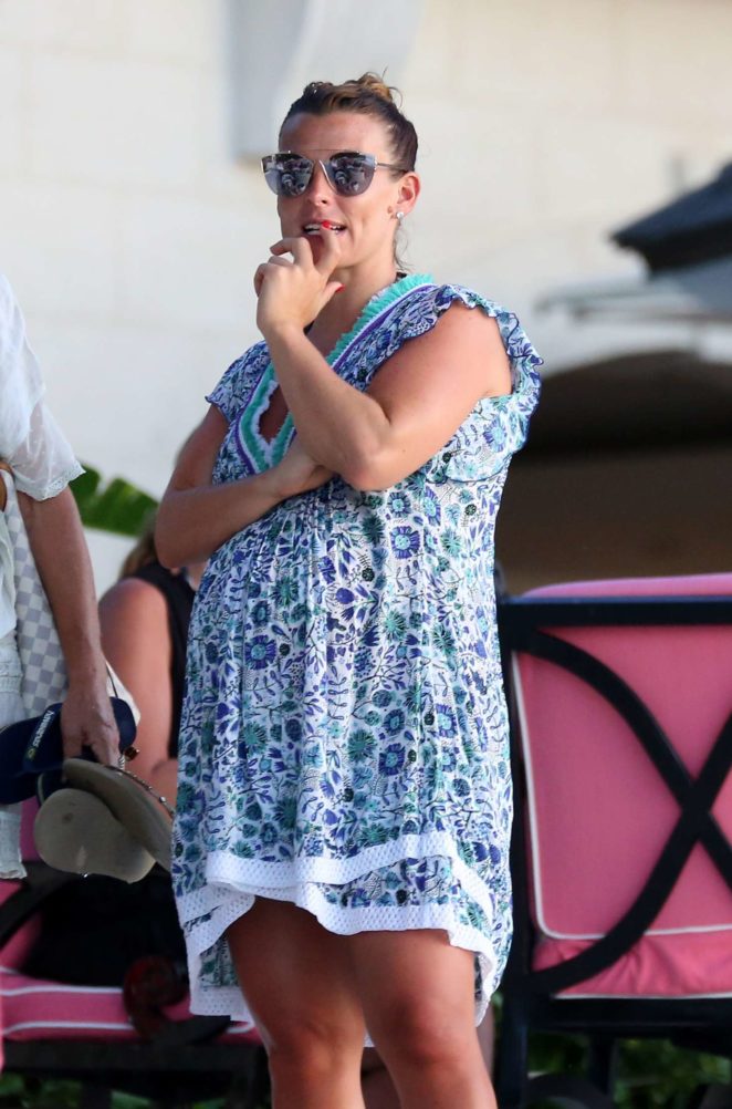 Coleen Rooney on holiday in Barbados