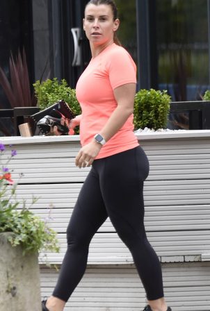 Coleen Rooney - out and about in Alderley Edge in Cheshire