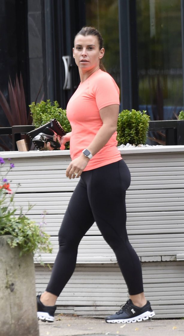Coleen Rooney - out and about in Alderley Edge in Cheshire