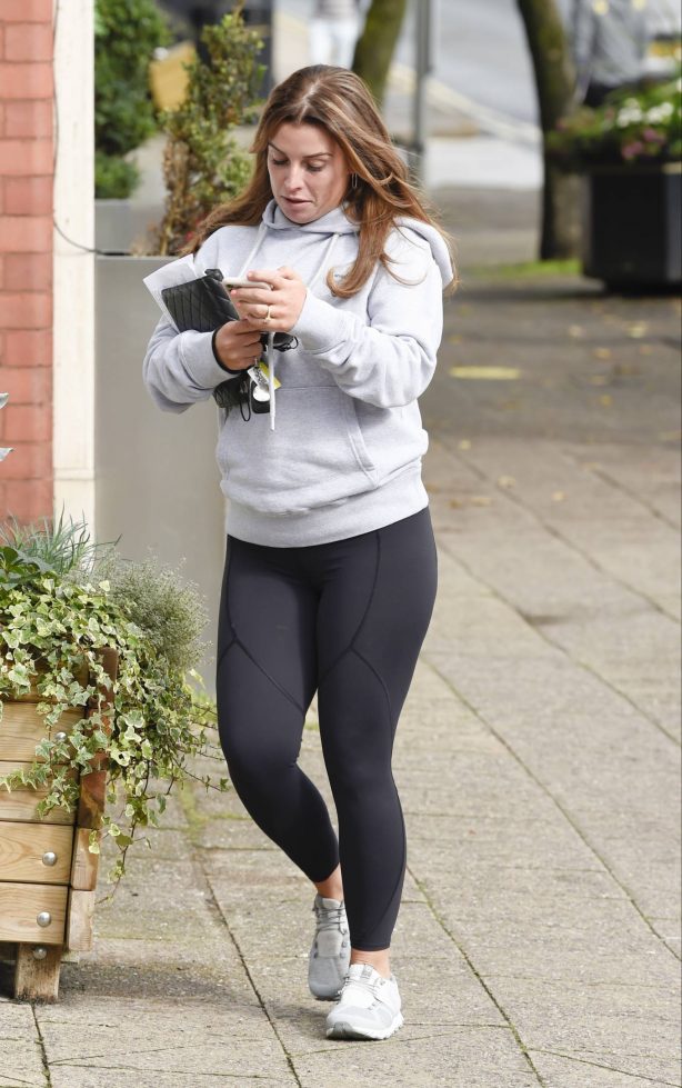 Coleen Rooney out and about in Alderley Edge in Cheshire