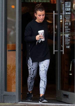 Coleen Rooney out for a Coffee in Wilmslow Cheshire