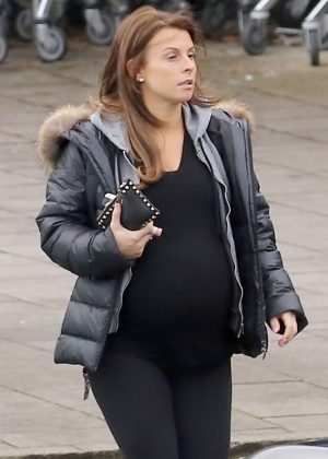 Coleen Rooney out in Cheshire