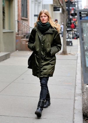 Constance Jablonski out in New York City
