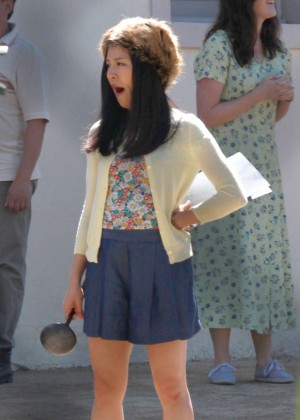 Constance Wu - On the set of 'Fresh Off The Boat' in Los Angeles