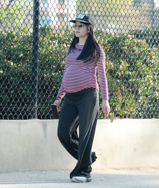 Constance Wu - Seen while on a walk in a park in Los Angeles