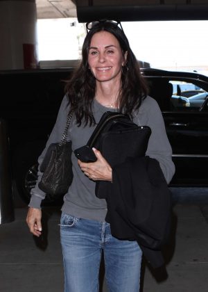 Courteney Cox - Arriving at LAX Airport in Los Angeles