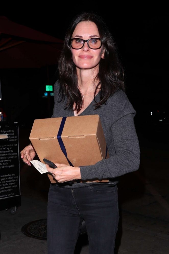 Courteney Cox at Craig's in West Hollywood