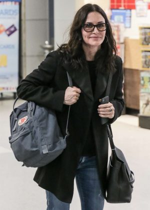Courteney Cox at JFK Airport in New York City