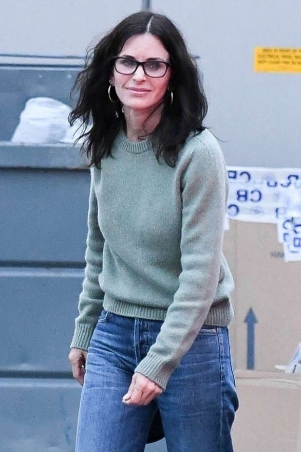 Courteney Cox at the Celine store in Los Angeles
