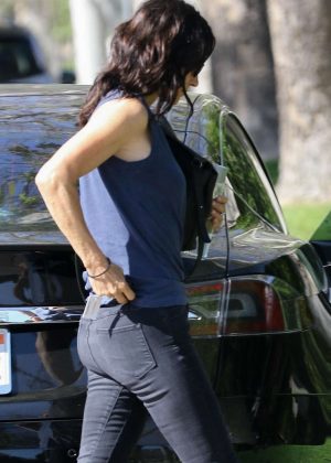 Courteney Cox in Jeans out in Beverly Hills