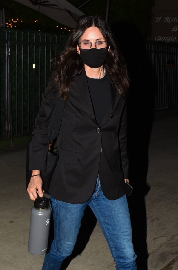 Courteney Cox - Out at dinner in Santa Monica
