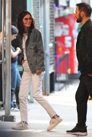 Courteney Cox - Spotted at Pylos reataurant in East Village