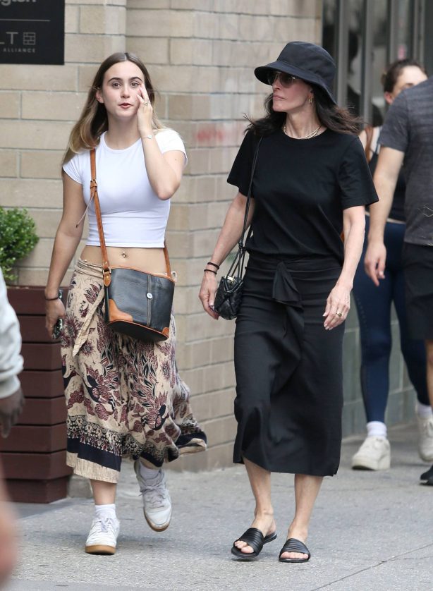 Courteney Cox - With daughter Coco Arquette out in New York