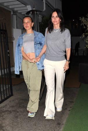 Courteney Cox - With Jennifer Meyer seen at Giorgio Baldi in Santa Monica