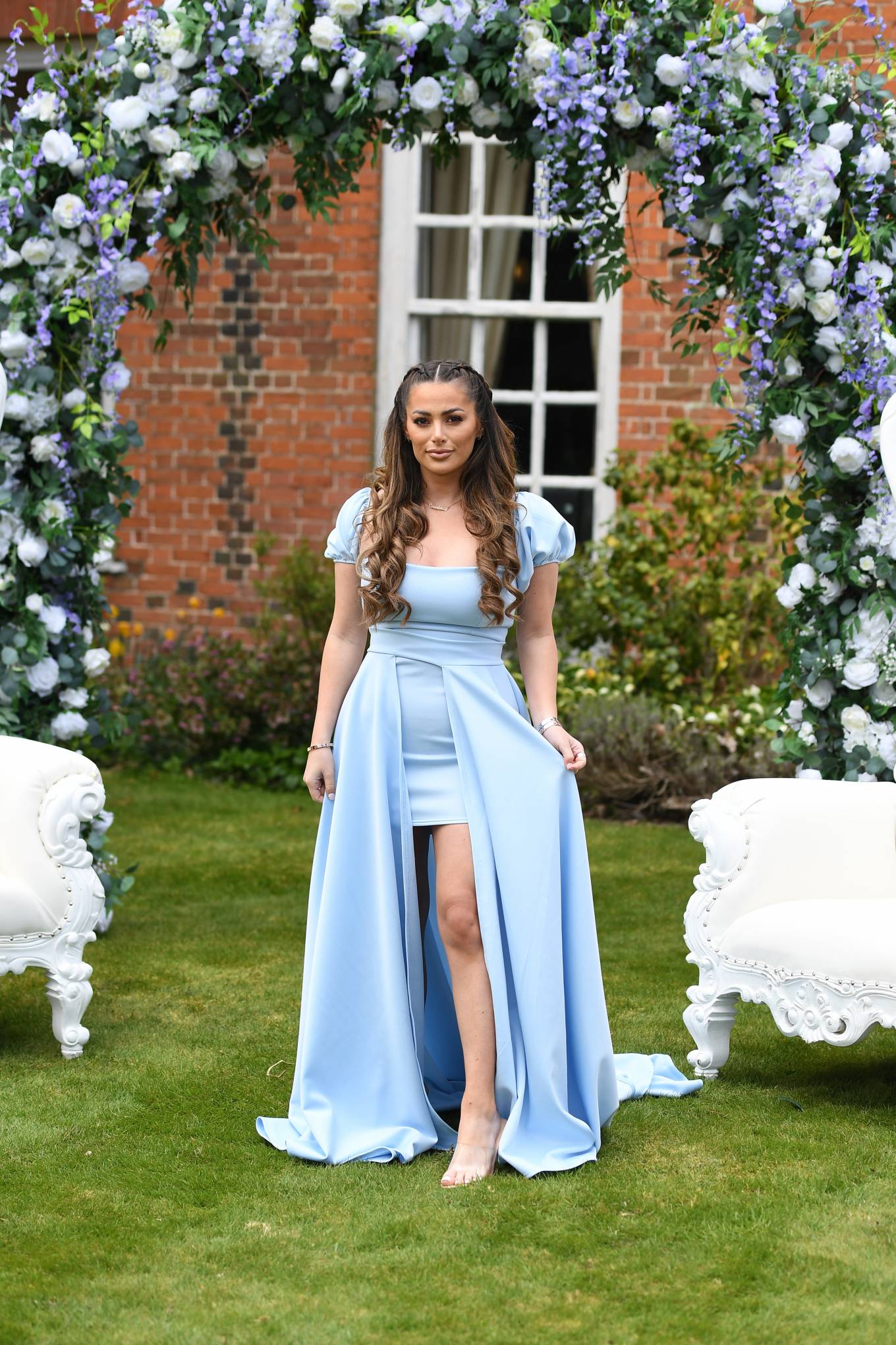 Courtney Green 2021 : Courtney Green – The Only Way is Essex TV Show filming – Bridgerton Special in Essex-01