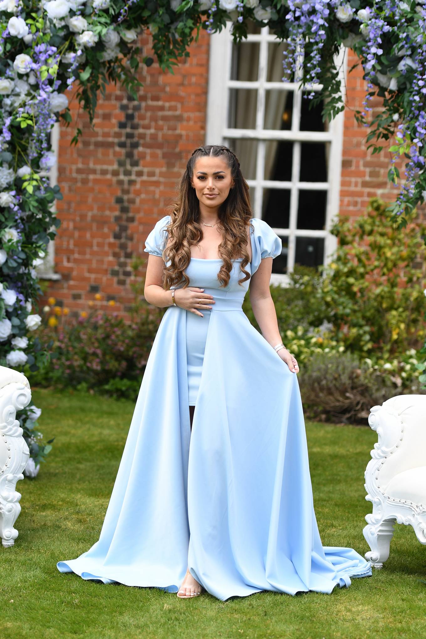 Courtney Green 2021 : Courtney Green – The Only Way is Essex TV Show filming – Bridgerton Special in Essex-02