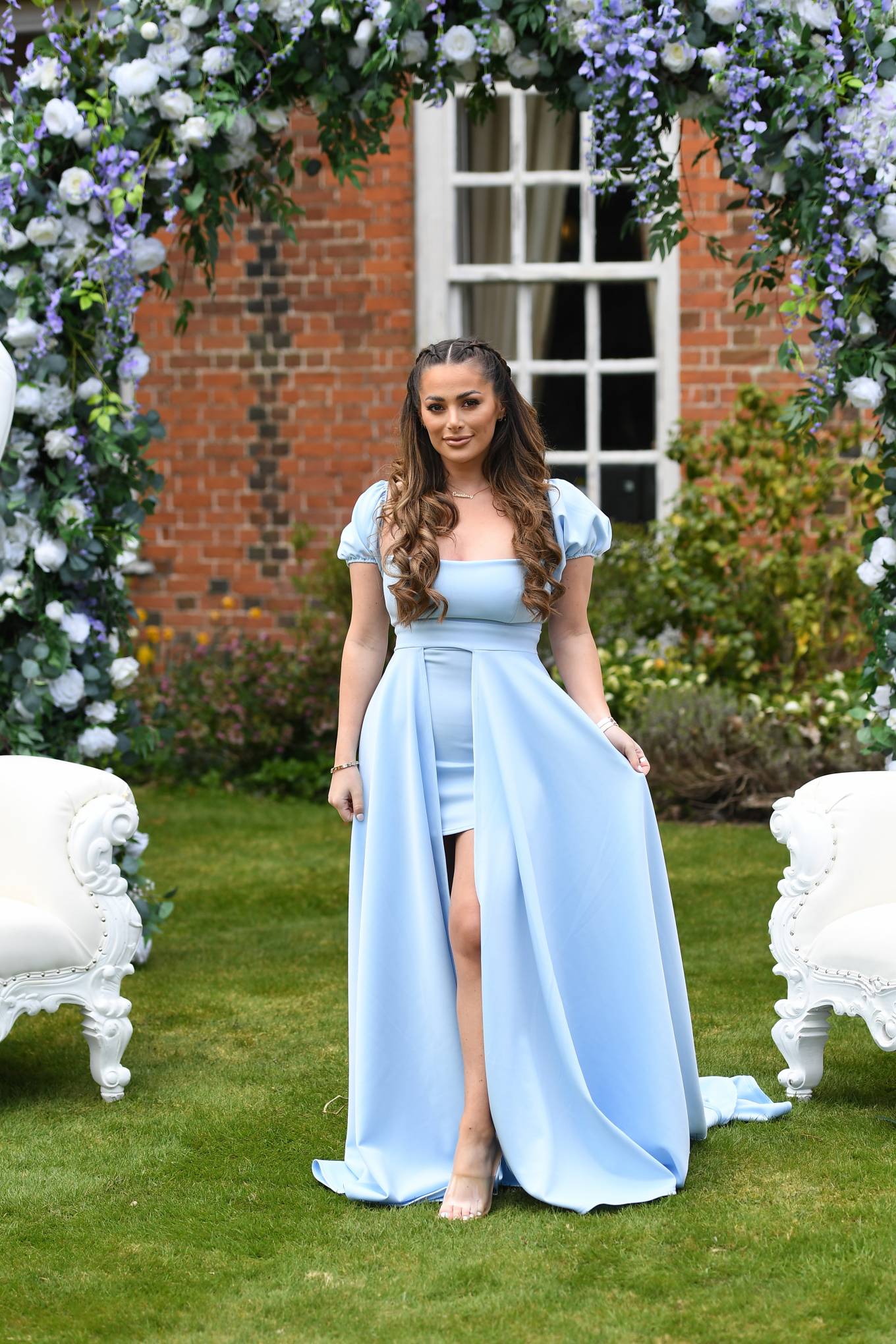 Courtney Green 2021 : Courtney Green – The Only Way is Essex TV Show filming – Bridgerton Special in Essex-07