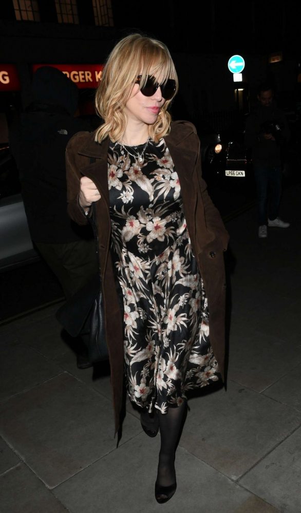 Courtney Love attend the Love Magazine party in London